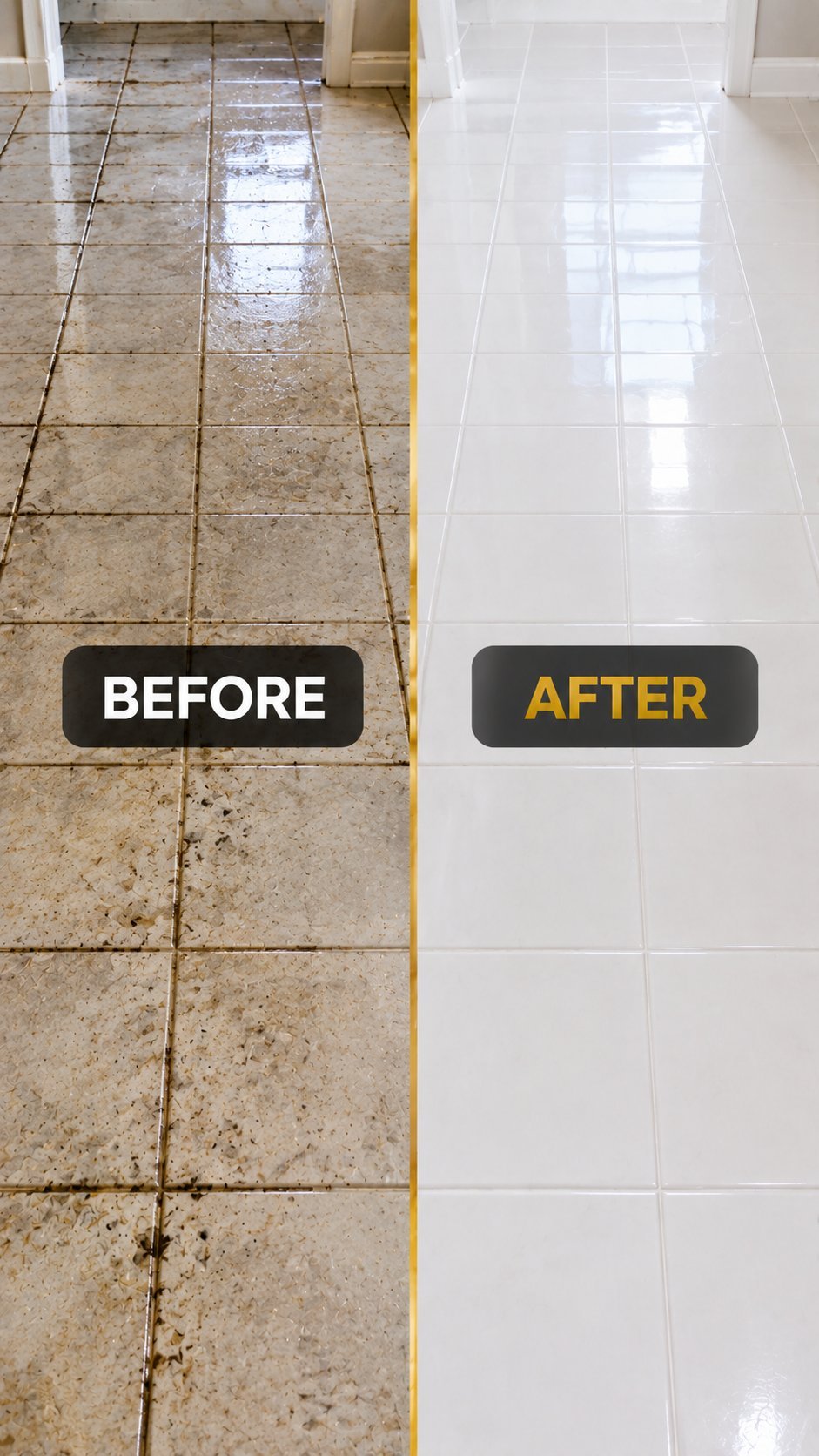 Before and after cleaning San Diego