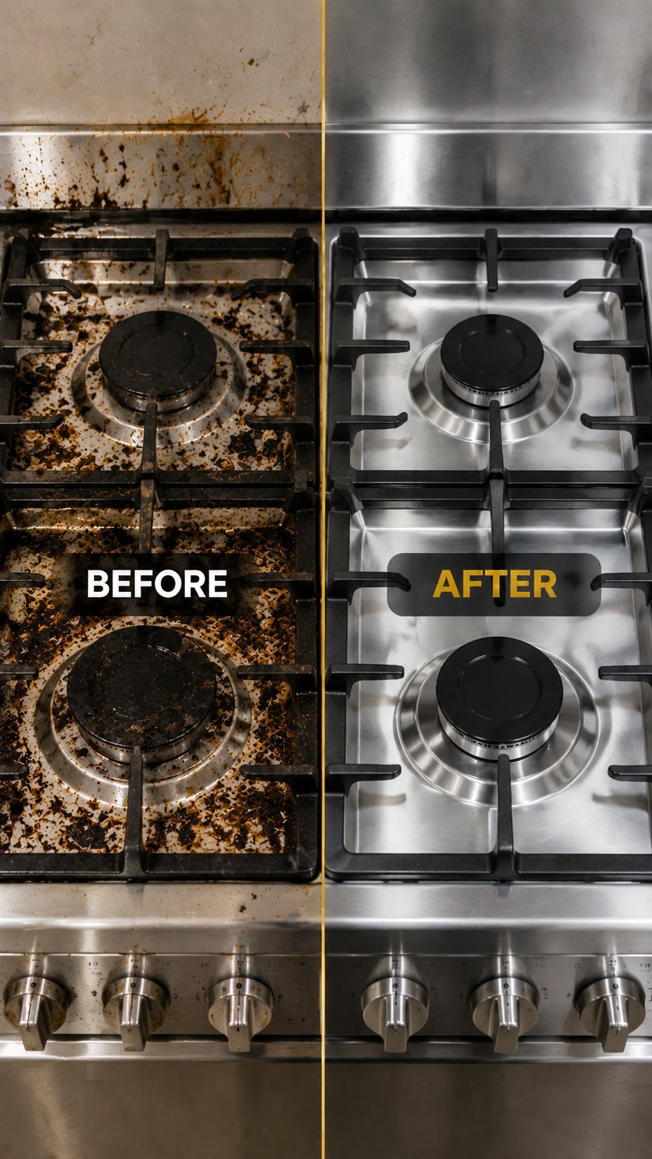 Before and after cleaning San Diego
