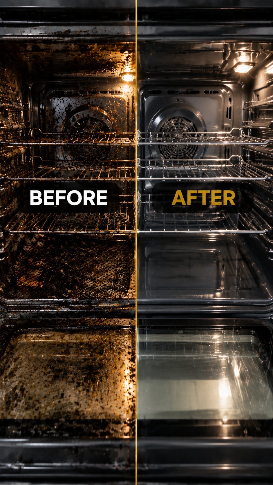 Before and after cleaning San Diego