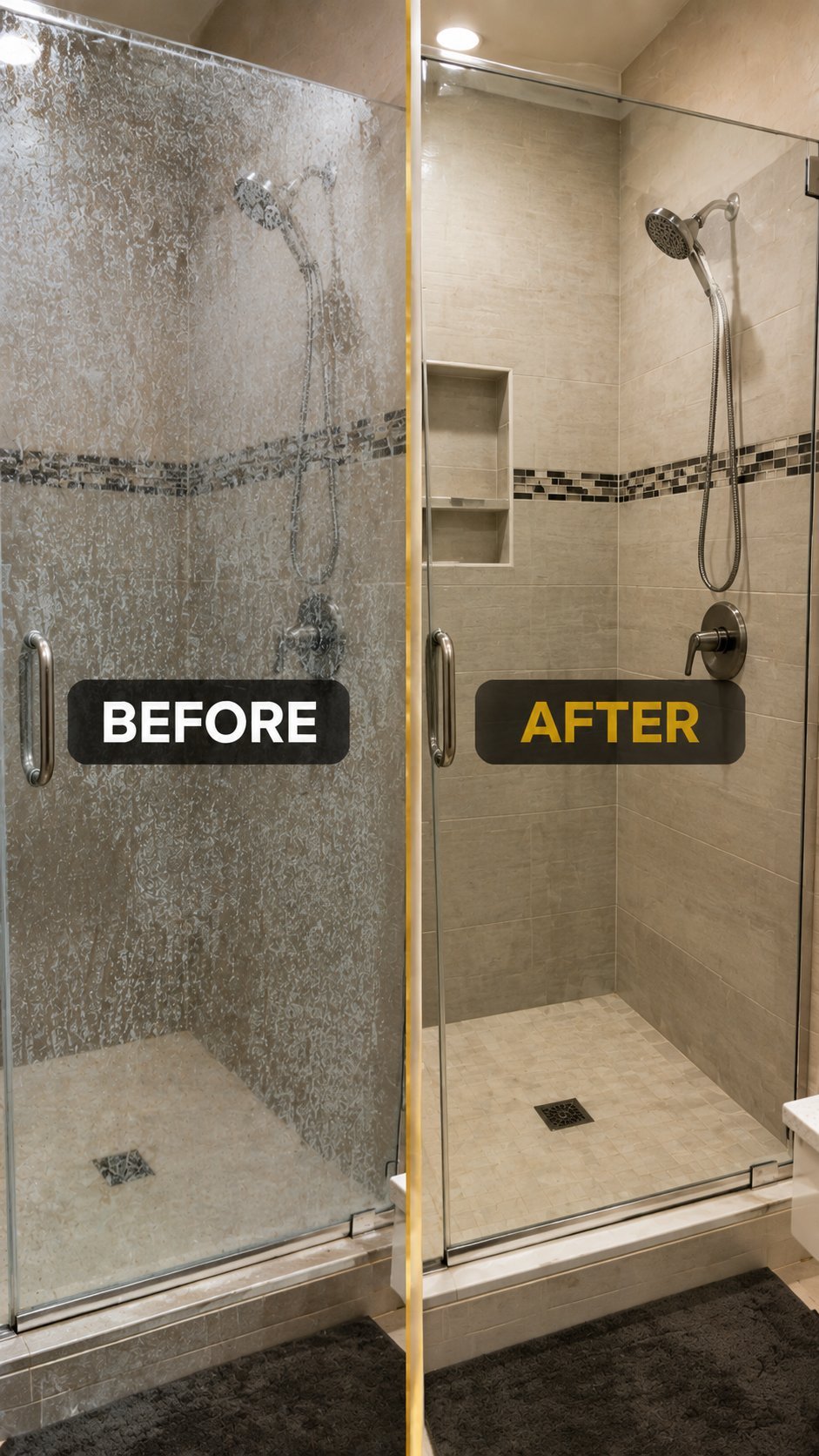 Before and after cleaning San Diego